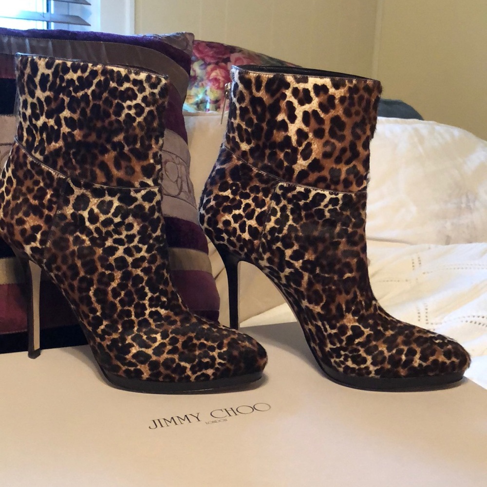 Jimmy Choo calf hair booties - Picture 5 of 8